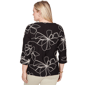 Womens Alfred Dunner Detail Driven Floral Embroidery Blouse - image 2