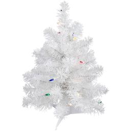 Northlight 18in. Pre-Lit White Artificial Christmas Tree