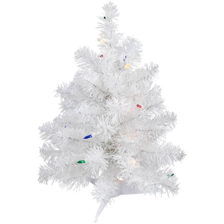 Northlight 18in. Pre-Lit White Artificial Christmas Tree