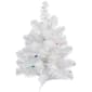 Northlight 18in. Pre-Lit White Artificial Christmas Tree - image 1
