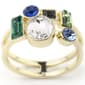 Ashley Cooper(tm) Multi Color Stone Faux Stack Ring - image 1