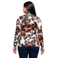 Plus Size 24/7 Comfort Apparel Animal Print Turtleneck Top - image 3