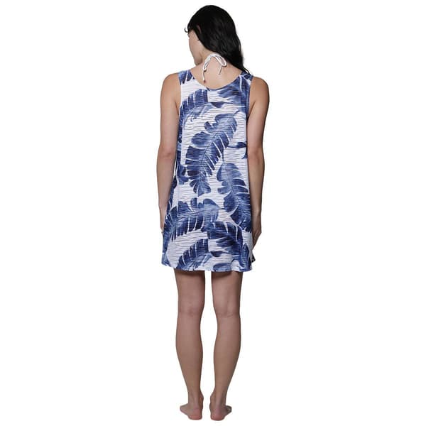 Womens J Valdi Palmera Ring Tank Dress Swim Cover Up