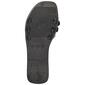 Womens Ashley Blue Rhinestone Flower Band Slide Sandals - image 6