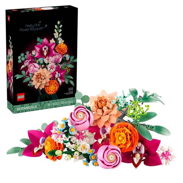 LEGO&#40;R&#41; Botanicals Pretty Pink Flower Bouquet - image 
