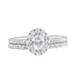 Nova Star® 14kt. White Gold 1ctw. Lab Grown Diamond Oval Ring - image 2