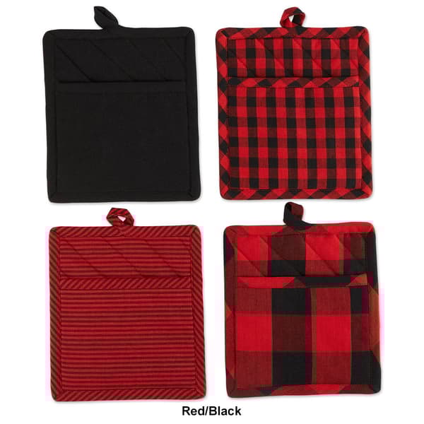 DII® Assorted Pot Holders - Set of 4