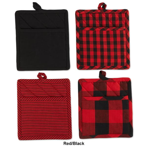 DII® Assorted Pot Holders - Set of 4