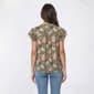 Womens Angels Forever Young Davina Cap Sleeve Floral Blouse - image 2
