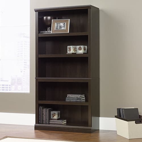 Sauder 5 Shelf Bookcase - Cinnamon Cherry - image 