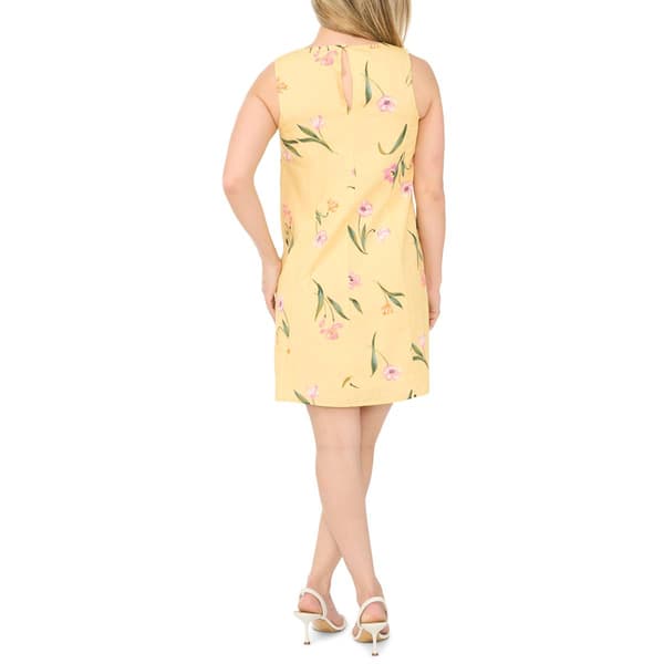 Petite MSK Sleeveless Floral Shift Dress with Pockets