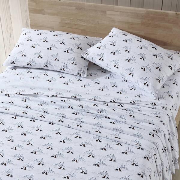 Eddie Bauer Dog Friends Cotton Flannel Sheet Set - image 