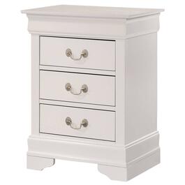 Passion Furniture Louis Philippe 3-Drawer Nightstand