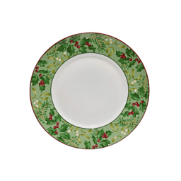 222 Fifth Christmas Foliage 12pc. Porcelain Dinnerware Set