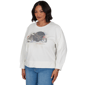 Plus Size Ruby Rd. Game of Luxe Football Graphic Terry Sweatshirt - image 3