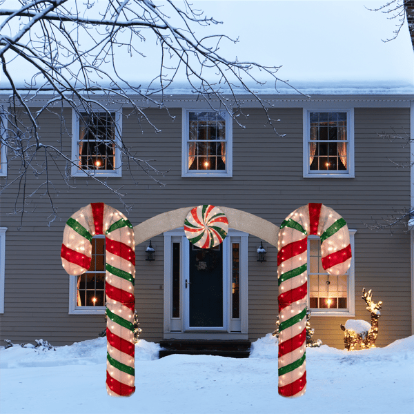 Northlight Lighted Candy Cane Archway Outdoor Christmas Décor
