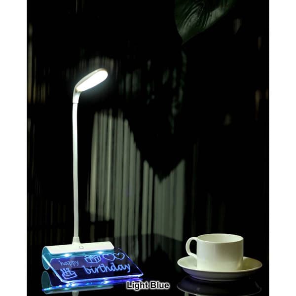 Linsay Smart LED Touch Lamp with Notepad