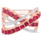 Gemstone Classics(tm) Ruby with White Zircon Crossover Ring - image 1
