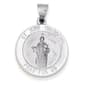 Gold Classics&#40;tm&#41; 14kt. White Gold St. Jude Thaddeus Medal - image 1