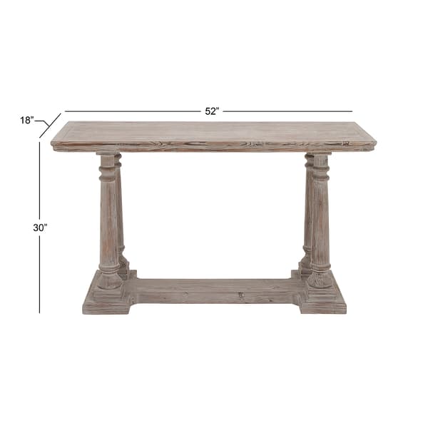 9th & Pike&#174; Rectangular Textured Wood Console Table