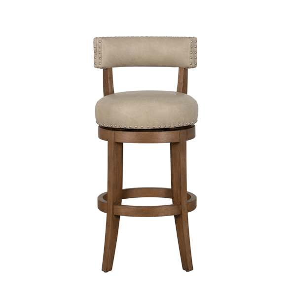 Armen Living Mystic Faux Leather Counter Height Barstool