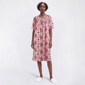 Womens Casual Time Short Sleeve Watercolor Flowers Nightgown - image 1