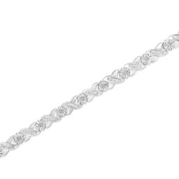 Diamond Classics™ Diamond Sterling Silver X-Link Bracelet