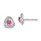 Gemstone Classics 14kt. White Gold Pink Tourmaline Stud Earrings - image 1