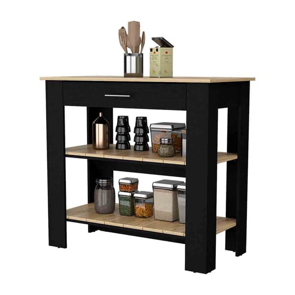 FM FURNITURE Brooklyn 40in. Kitchen Island