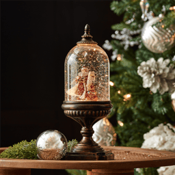Melrose 12.5in. LED Snow Globe with Santa & Toy Bag