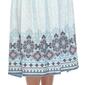 Plus Size White Mark Pleated Skirt with Border Prints - image 4