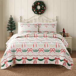 Avanti Bows & Branches 3pc. Reversible Quilt Set