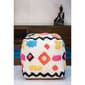 Textured Mondrian Pouf Ottoman - image 2