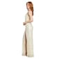 Juniors Morgan & Co. Sequin Paiette 3D A-Line Dress with Slit - image 4