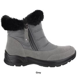 Womens Easy Street Frosty Nylon Winter Ankle Boots
