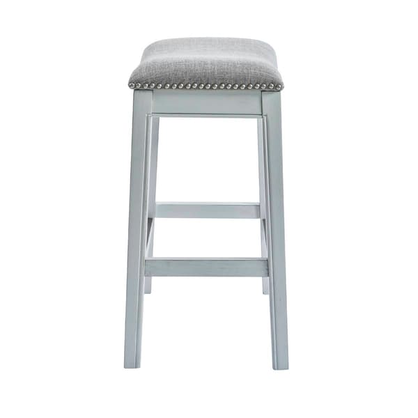 New Ridge Home Goods Zoey 30in. Bar-Height Saddle-Seat Barstool