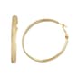 Fine Faux Gold Plated 5mm x 50mm Tube Hoop Earrings - image 1