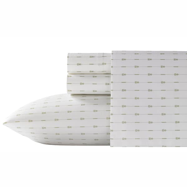 Tommy Bahama 200 Thread Count Pineapple Pinstripe 4pc. Sheet Set