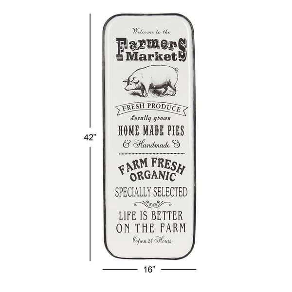 9th & Pike&#174; Oversized Vintage Metal Farmhouse Market Sign