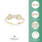 Brilliant Grown 18kt. Gold-Plated Lab-Grown Diamond Accent Ring - image 5