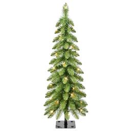 Puleo International 3ft. Pre-Lit Alpine Artificial Christmas Tree