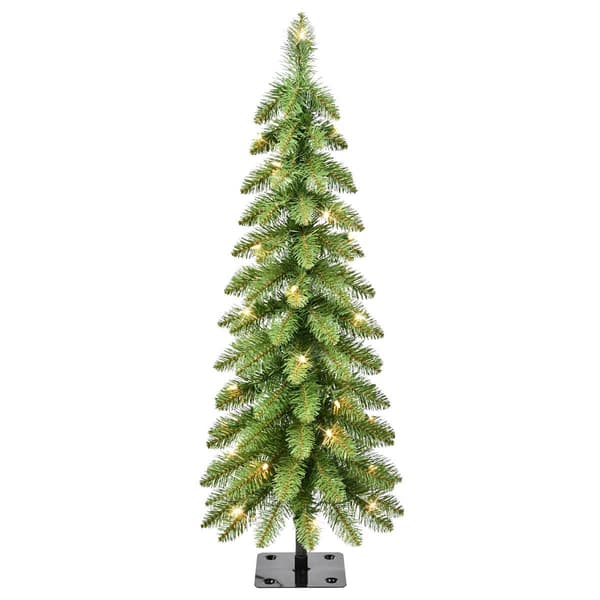Puleo International 3ft. Pre-Lit Alpine Artificial Christmas Tree