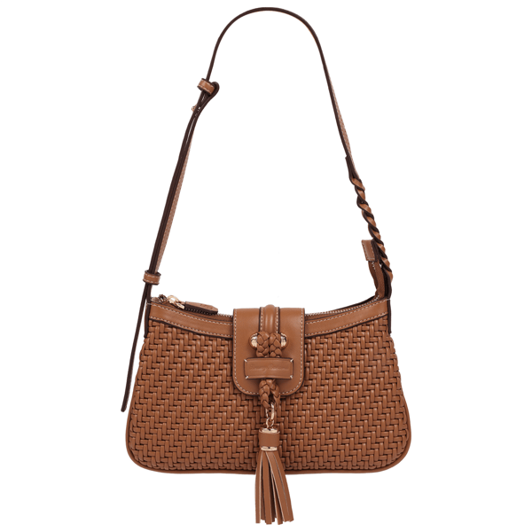 Tommy Bahama Tassel Tab Woven Shoulder Bag - image 