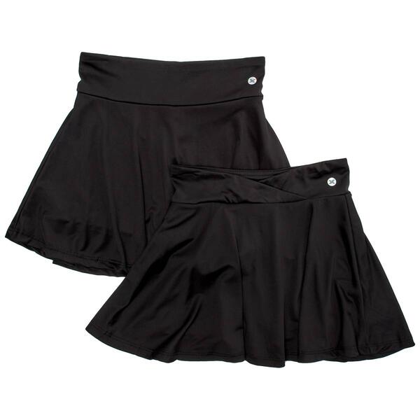 Girls &#40;7-16&#41; RBX 2pk. Performance Jersey Solid Skorts - image 
