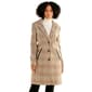 Womens DKNY Single Breasted Plaid Wool Coat - image 1