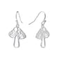 Fine Silver Plated Mushroom Drop Earrings - image 1