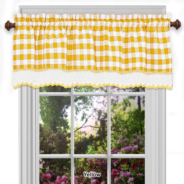 Achim Buffalo Check Window Valance - 58x14