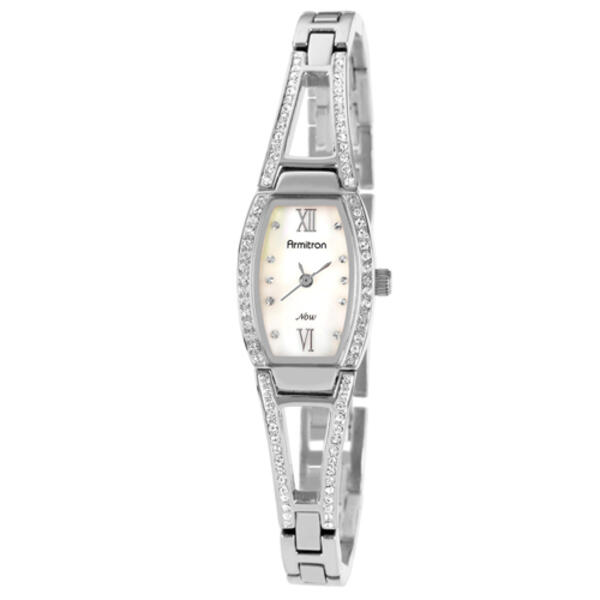 Womens Armitron Silver-Tone Watch - 75-3531MPSV - image 