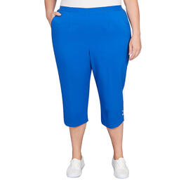 Plus Size Alfred Dunner Tradewinds Solid Capri Pants