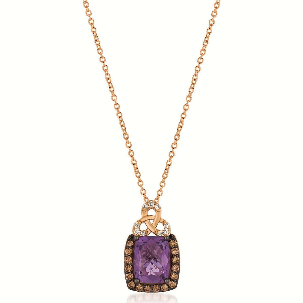 Le Vian(R) Amethyst Chocolate & Vanilla Diamonds(R) Pendant
